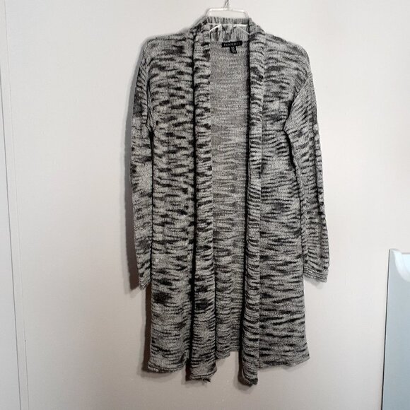 Women's PARKHURST Gray Variegated Cardigan Sweater; Loose Weave; Size S/M - Picture 1 of 6